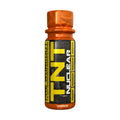 Orange TNT Nuclear Shot bottle, 60 ml—energy drink with yellow label