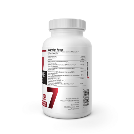 7Nutrition Berberin HCL PLUS 100 VCaps