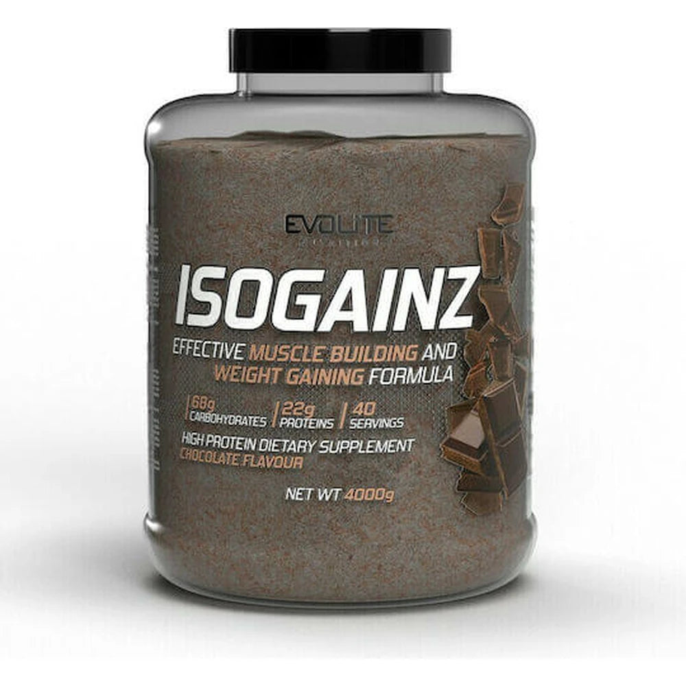 IsoGainz 4000g Schokolade, Dose mit schwarzem Deckel