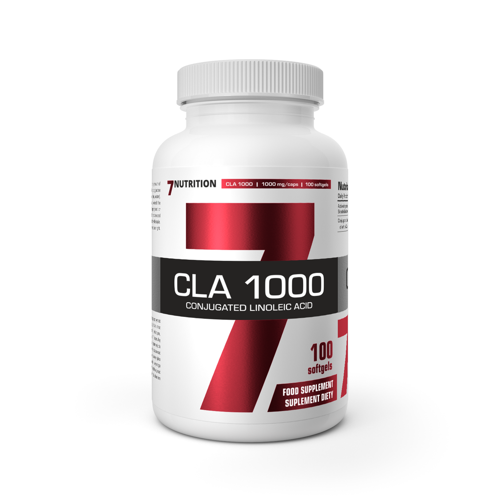 CLA 1000 Flasche mit Aufdruck 100 Softgels und „Conjugated Linoleic Acid“