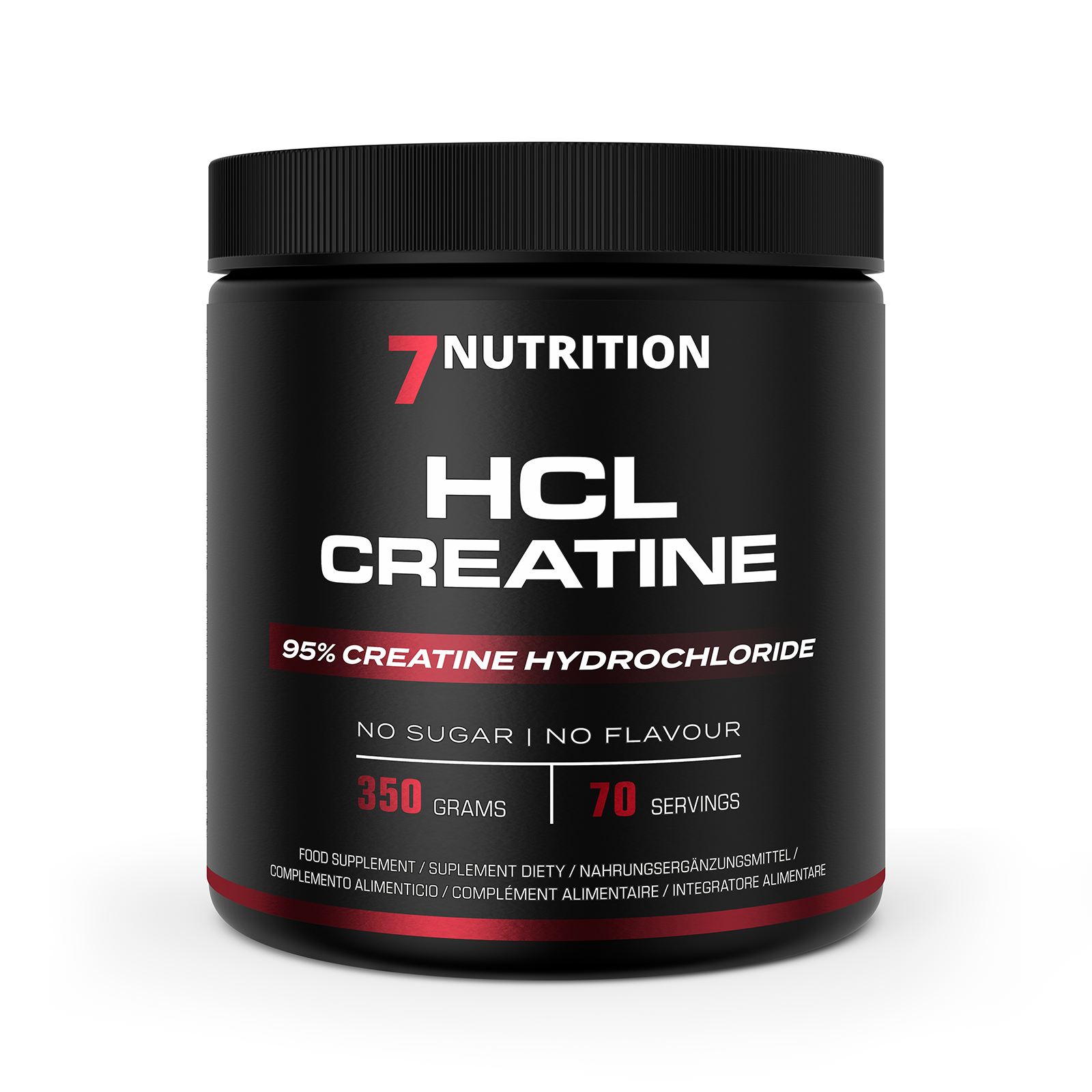 HCL Creatine 350g jar, 70 servings, 95% creatine hydrochloride