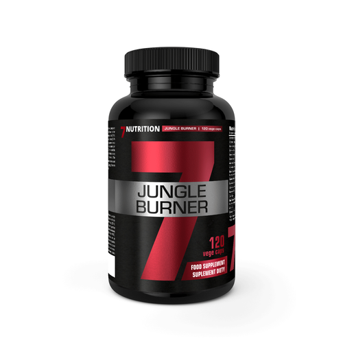 Jungle Burner 120 veg Kapseln, schwarze Schraubdeckel-Flasche