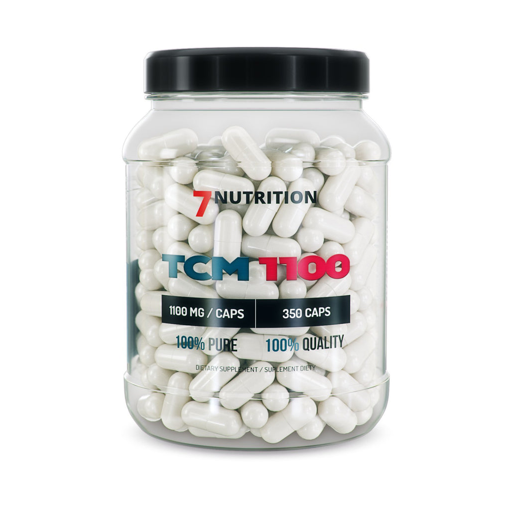 7Nutrition TCM Creatin-Kapseln, 350 Kapseln in Dose mit weißen Kapseln