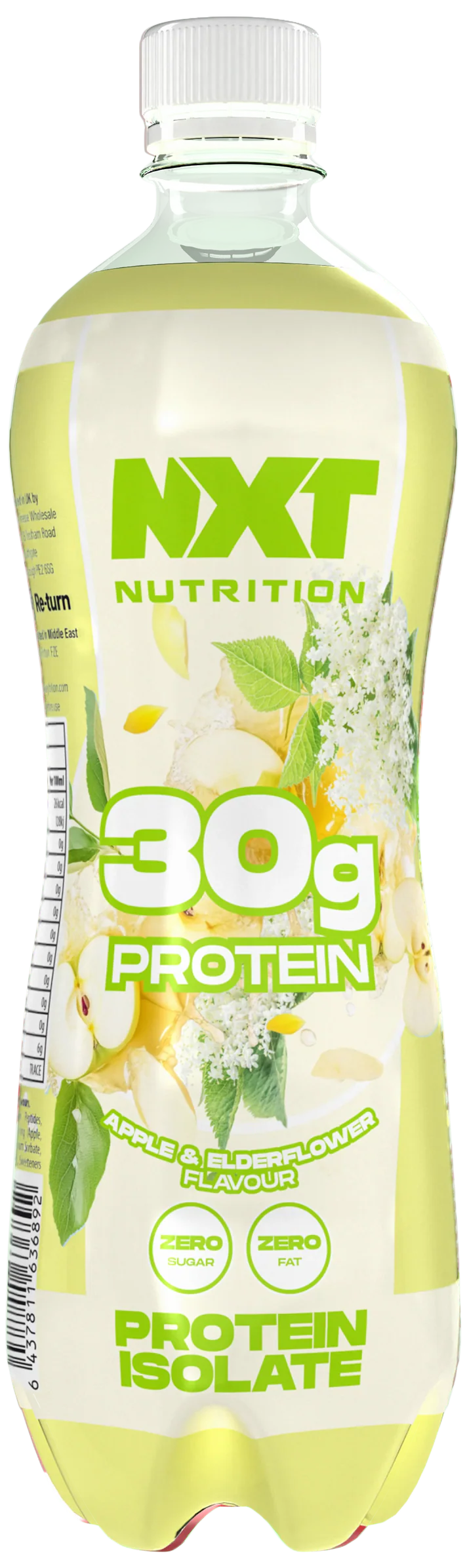 NXT Nutrition Protein Isolate 500 ml, Apple & Elderflower, bottle