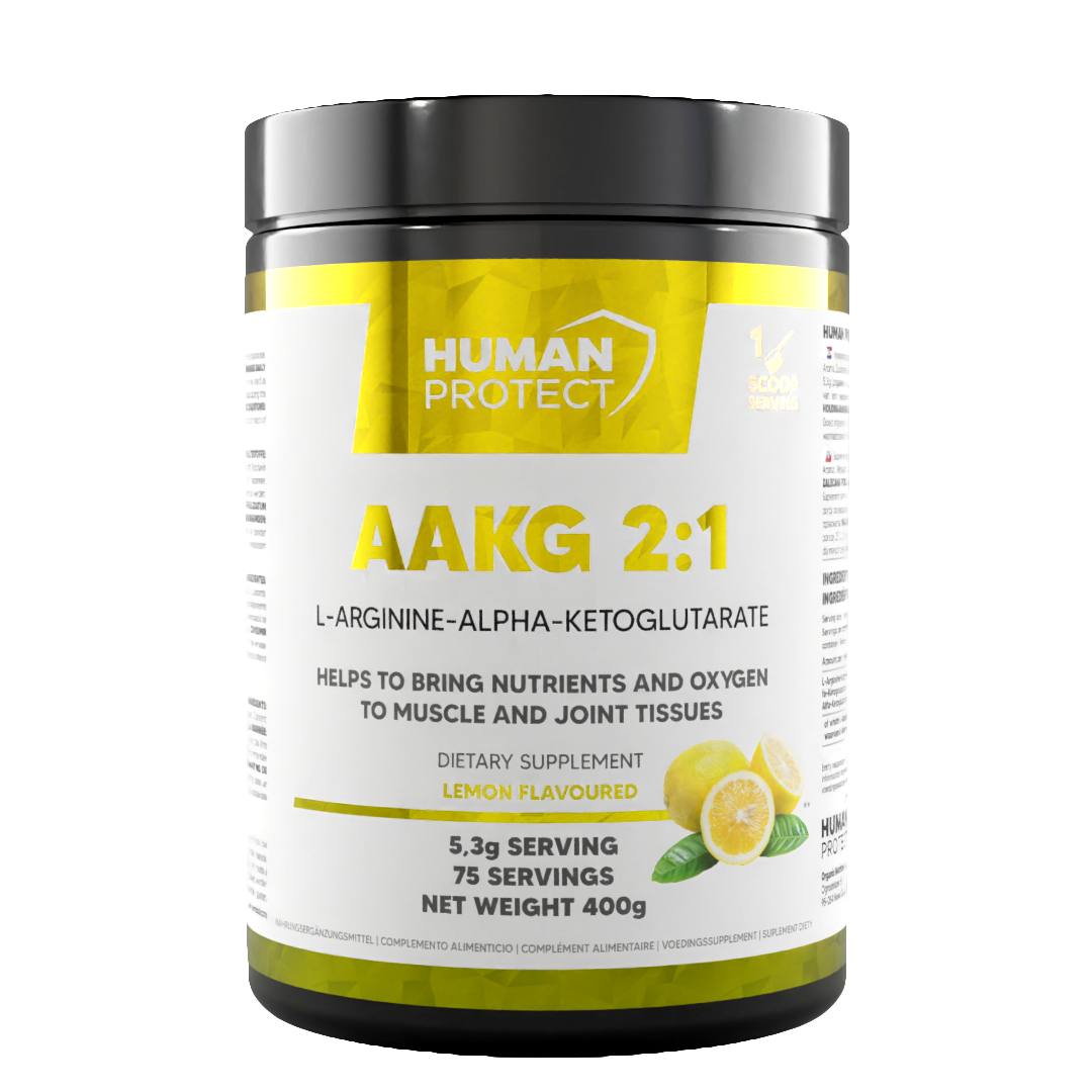 Human Protect AAKG 2:1 Zitrone 400 g Dose mit L-Arginin-Alpha-Ketoglutarat