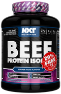Beef Protein Isolate powder tub, Summer Fruits flavor, 2.16 kg, black label