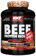 NXT Nutrition Beef Protein Isolate tub, Cola flavour, 20% free label, 2.16kg