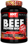 Beef Protein Isolate tub, Strawberry & Banana flavor, 2.16 kg