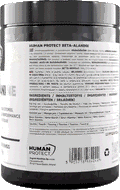 Beta-Alanine supplement tub with white label and ingredient panel