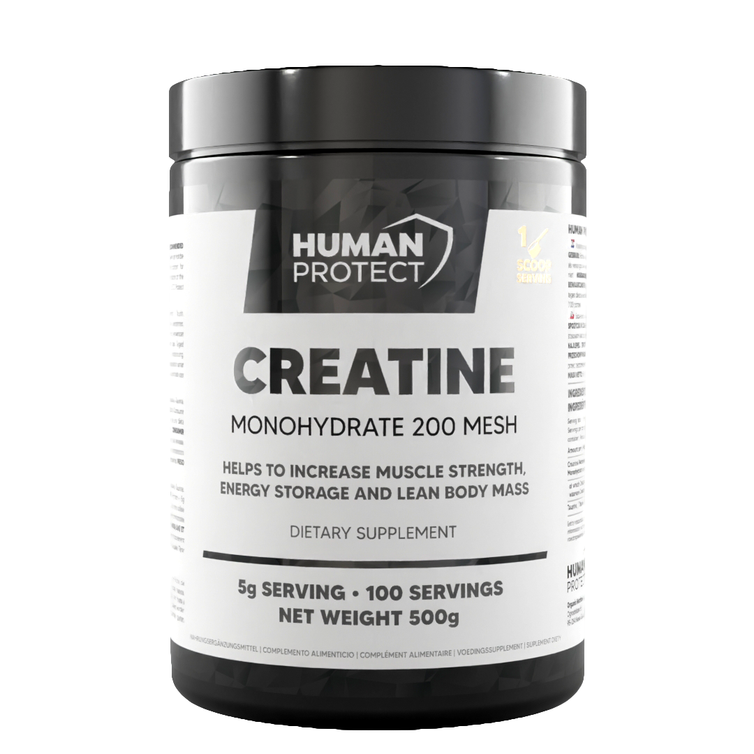 Creatine monohydrate 200 mesh jar, unflavoured, 500g net weight