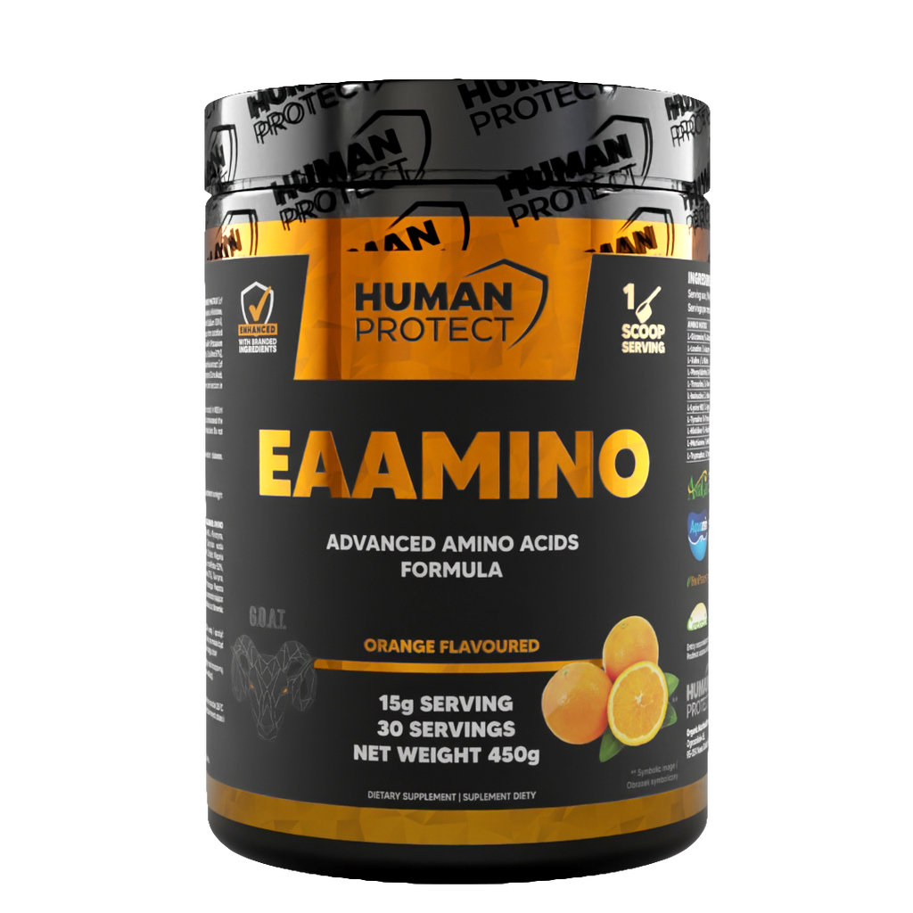 EAAMINO 450 g Orange, Dose mit Frontaufdruck und 30 Servings