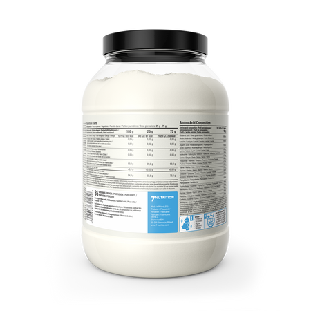 Clear Whey Isolate 900 g back panel with nutrition and usage details.