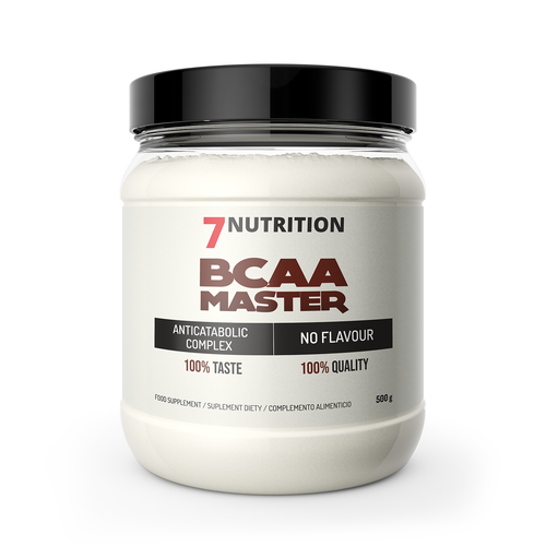 7Nutrition BCAA Master Nahrungsergänzung, 500 g, unaromatisiert ohne Geschmack