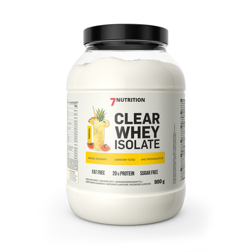7NUTRITION CLEAR WHEY ISOLATE 900 g Tropical Fruits tub front label