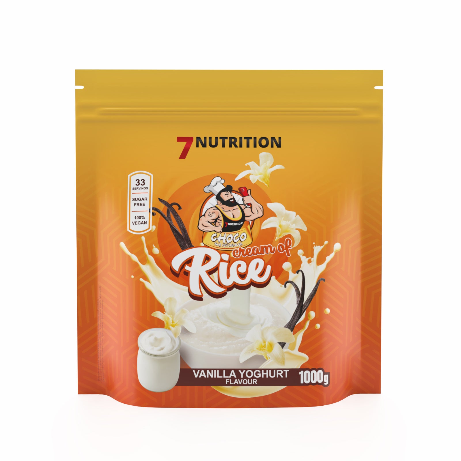 7NUTRITION Cream of Rice, vanilla yogurt flavor, 1000g pouch