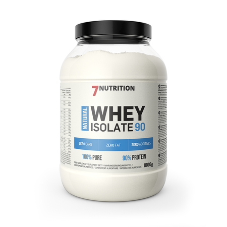 Whey Isolate 90 supplement powder tub, natural 1000g