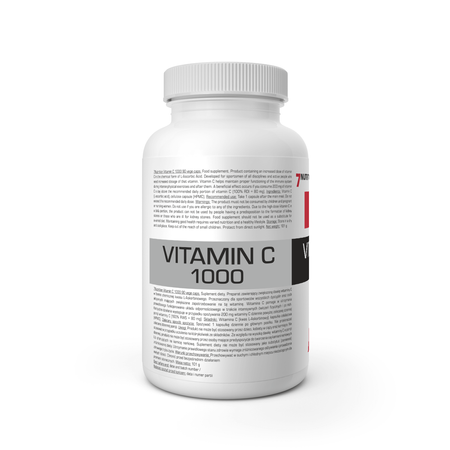 Vitamin C 1000, 90 Kapseln: Rückseite mit Inhaltsstoffen und Angaben