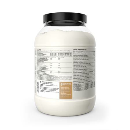 Whey Isolate 90 1000 g Dose, Nährwerttabelle und Zutatenliste sichtbar