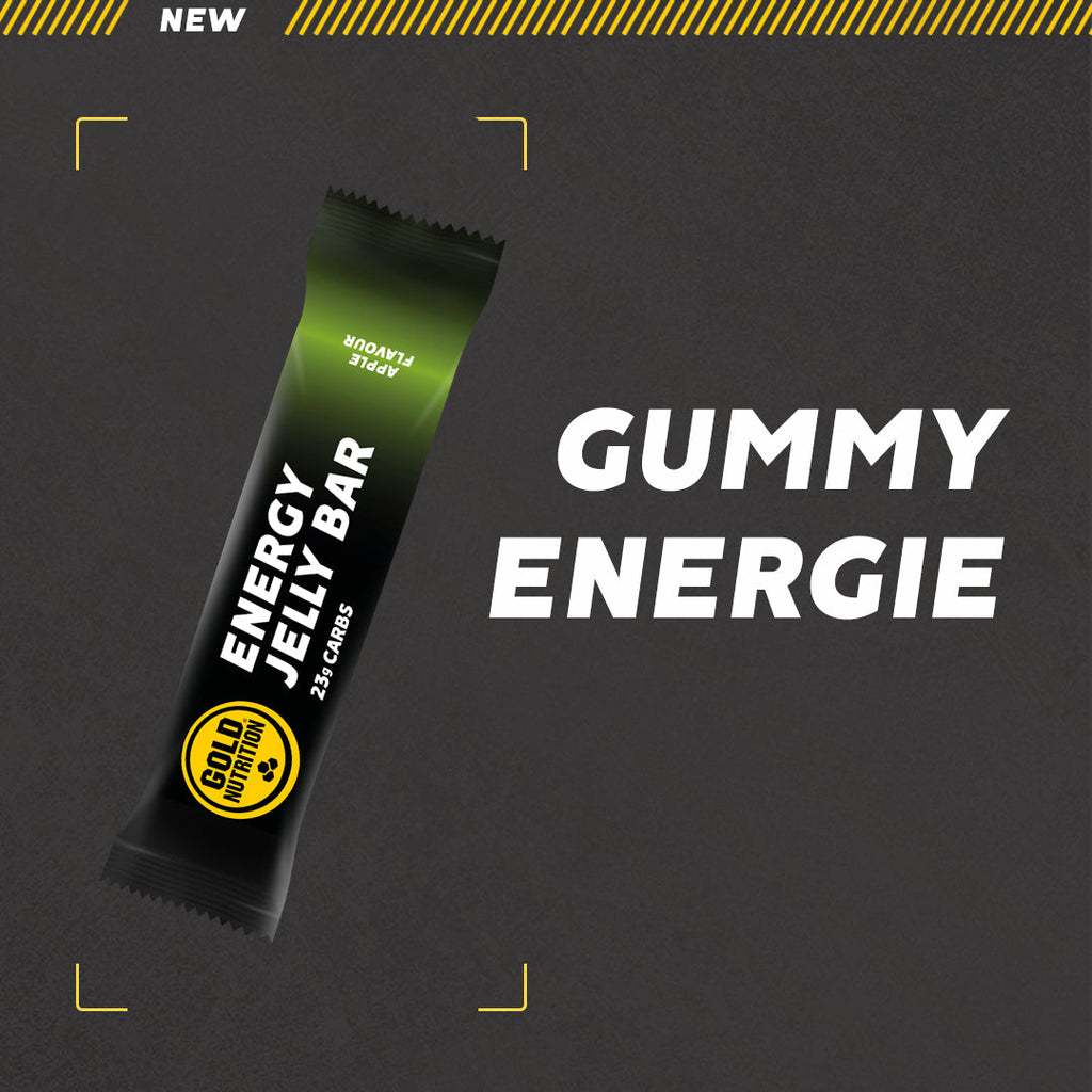 Energy Jelly Bar Riegel, Verpackung mit ENERGY JELLY BAR Aufdruck