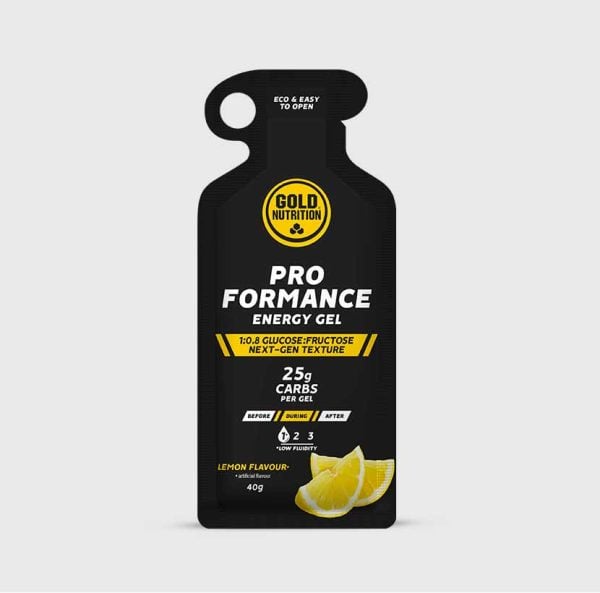 Pro Formance Energiegel Zitrone (40 g) im Beutel mit Easy-Open Verschluss