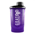 Human Protect Shaker lila, Schriftzug „GREATEST OF ALL TIME“ auf der Vorderseite
