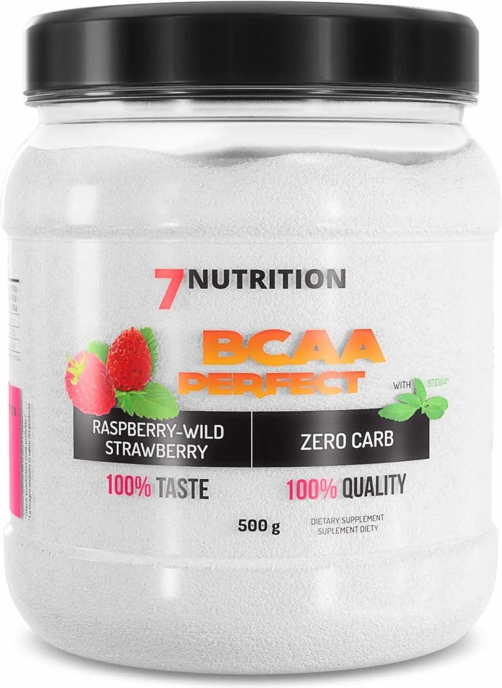 BCAA Nahrungsergänzung in Dose, Raspberry-Wild Strawberry, 500 g