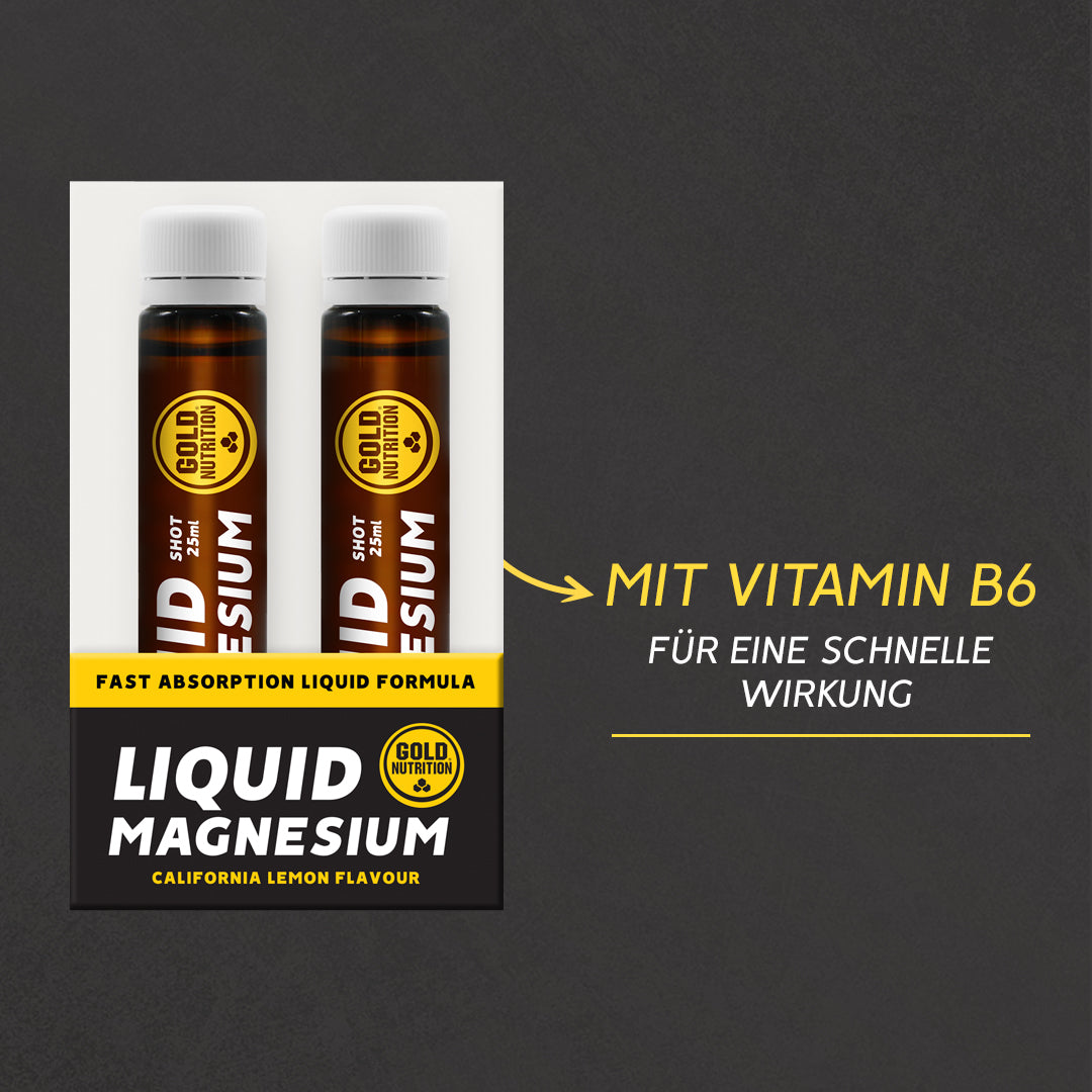 2 Fläschchen Flüssiges Magnesium mit Vitamin B6, 25 ml