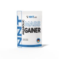 NNT Labs ANABOLIC MASS GAINER 1500g pouch, blue-and-white design