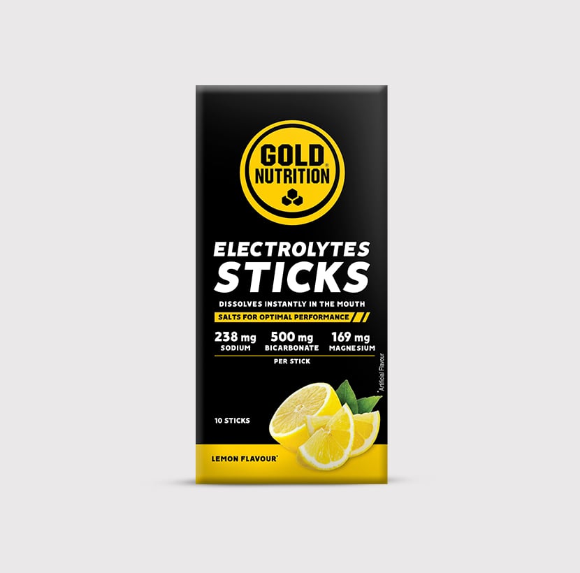 Electrolytes sticks box for lemon flavor, 10 sticks