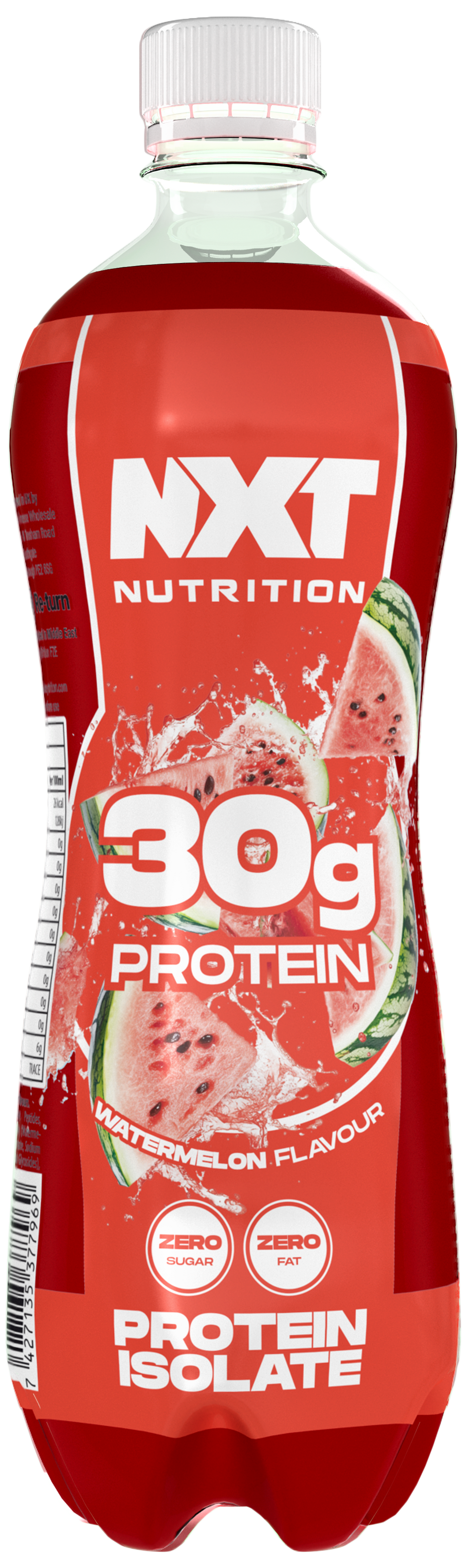 Protein Isolate 500 ml bottle, watermelon flavor, 30 g protein, 0 sugar