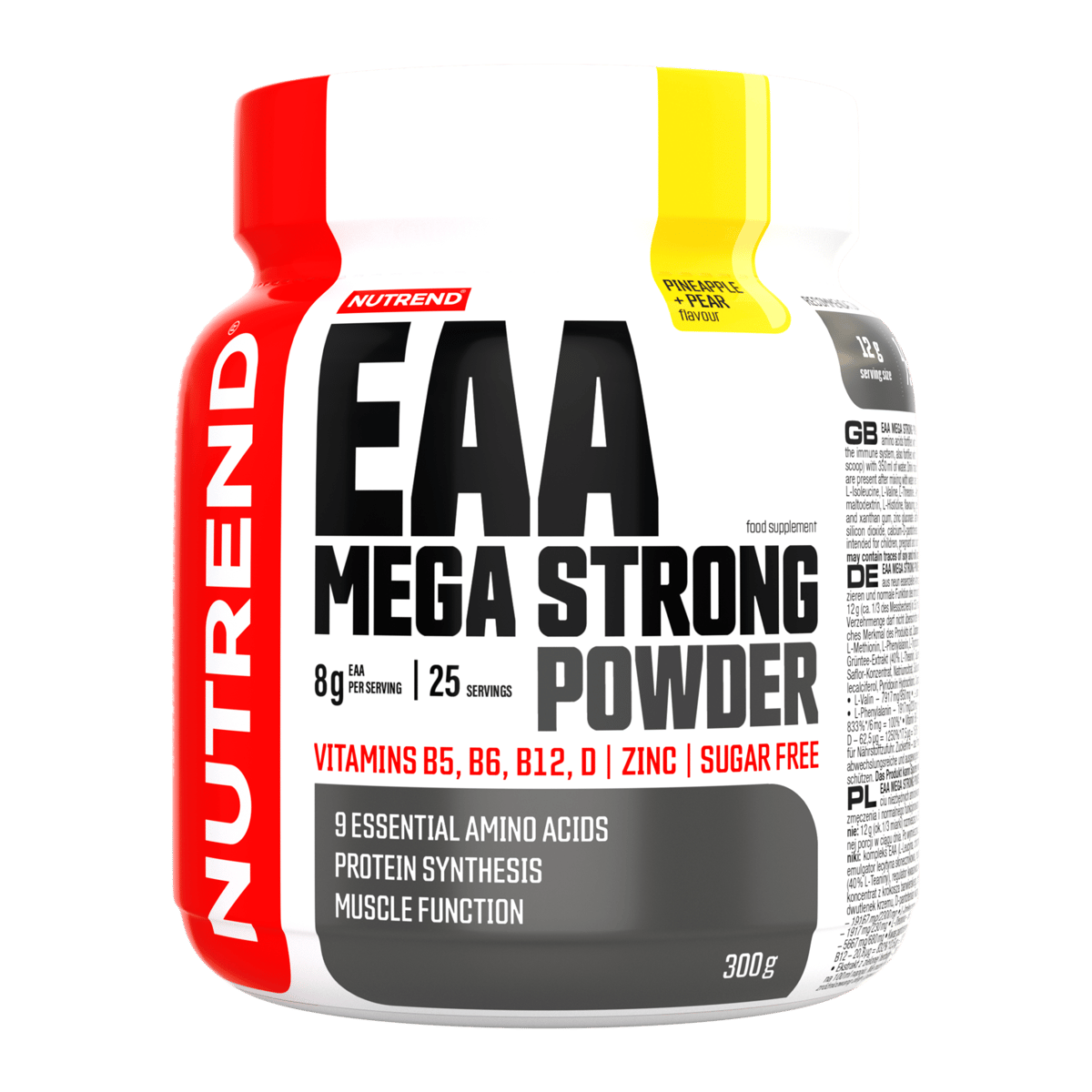 EAA Mega Strong Powder Dose, Ananas-Birne, 300 g