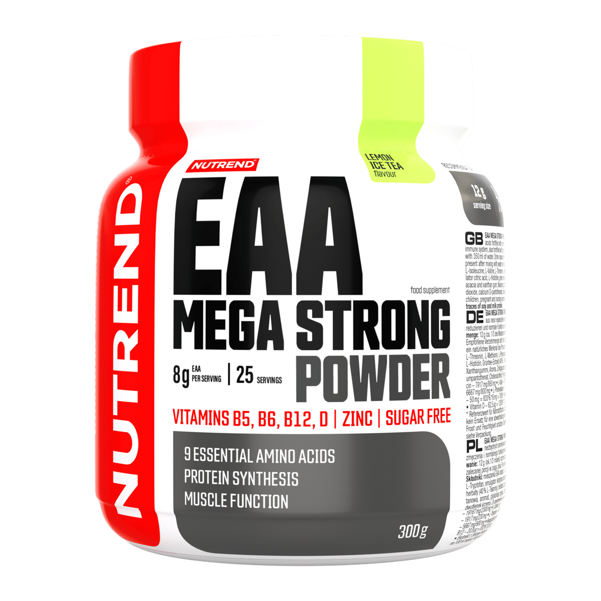 NUTREND EAA Mega Strong Powder, 300 g Mango Orange, Supplement-Pulver im Beutel
