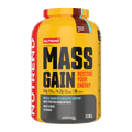 NUTREND Mass Gain 2100 g Schokolade-Kokos, gelber Behälter mit Aufdruck