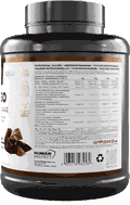Pure ISO Whey Protein Isolat, Schokolade, 2000 g Dose – Nährwert-/Zutatenetikett