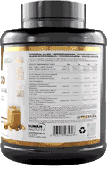 Pure ISO whey protein isolate, 2000g peanut cream bottle with label and barcode