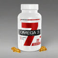 7Nutrition Omega 3 Mega Kapseln, 200 Softgels, Frontetikett mit „Omega 3“