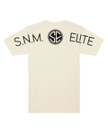 S.N.M. Elite Natur T‑Shirt (XL) mit großem S.N.M.- und ELITE-Print